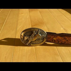 Tony Lama Western Belt - leather size 32